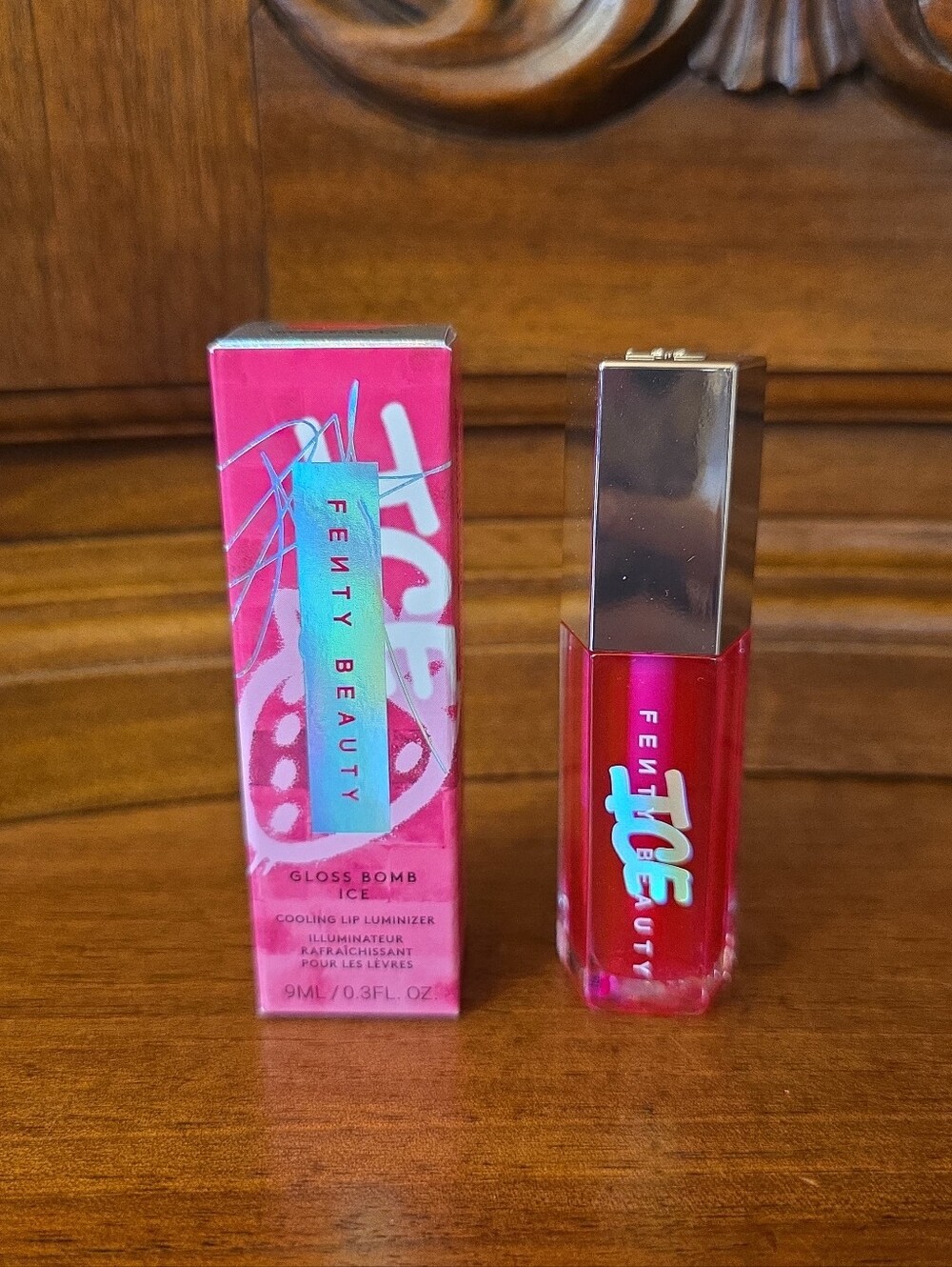 Fenty Beauty Gloss Bomb Ice, Color Berry Jelly, .3oz-NIB